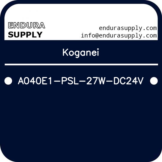 koganei-a040e1-psl-27w-dc24v