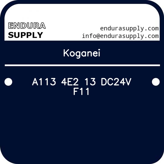 koganei-a113-4e2-13-dc24v-f11