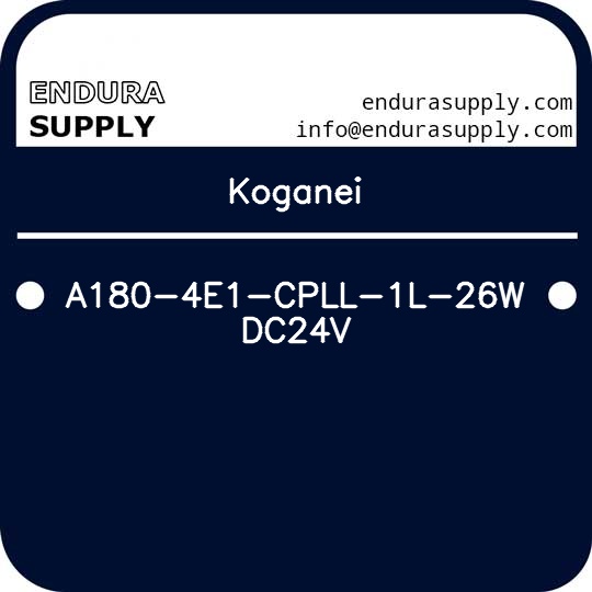 koganei-a180-4e1-cpll-1l-26w-dc24v