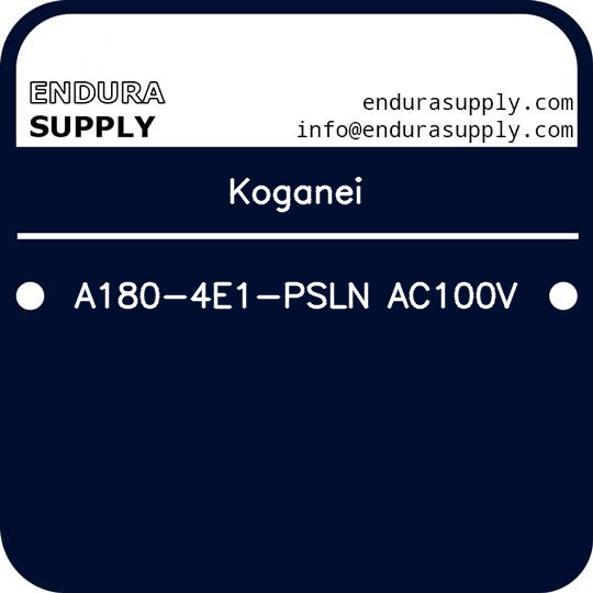 koganei-a180-4e1-psln-ac100v