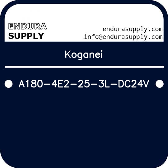 koganei-a180-4e2-25-3l-dc24v