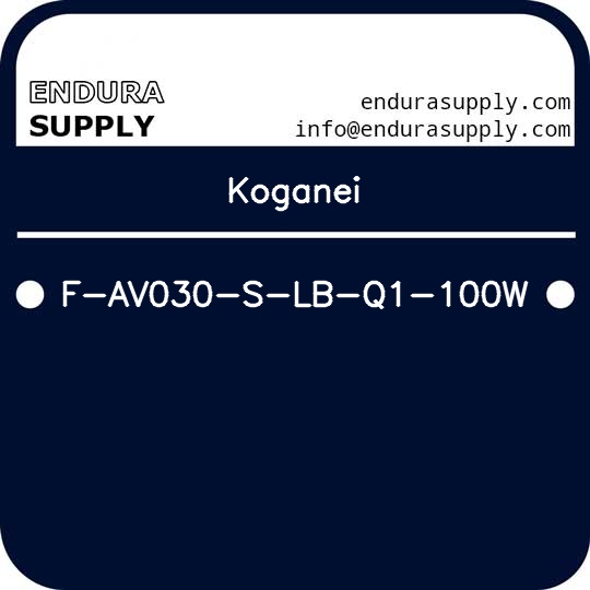 koganei-f-av030-s-lb-q1-100w
