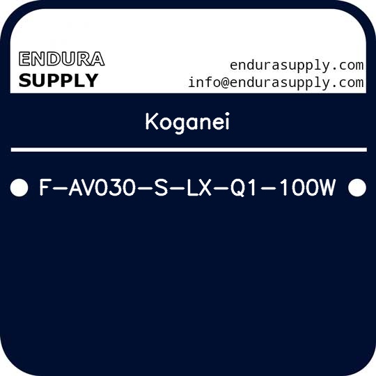 koganei-f-av030-s-lx-q1-100w