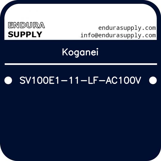 koganei-sv100e1-11-lf-ac100v