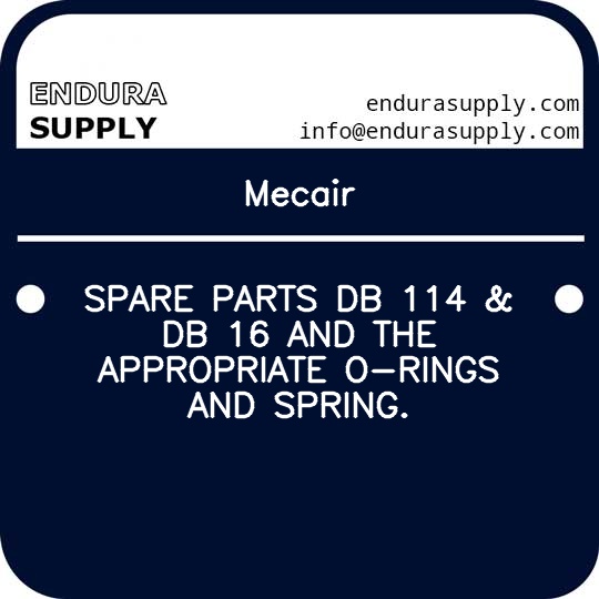 mecair-spare-parts-db-114-db-16-and-the-appropriate-o-rings-and-spring