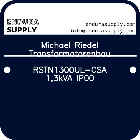 Ip00 Example Michael Riedel Transformatorenbau Part List - Endura Supply