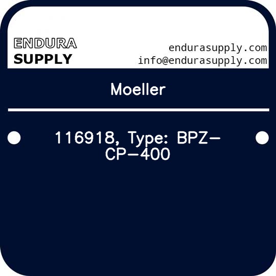 moeller-116918-type-bpz-cp-400