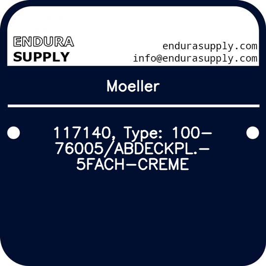 moeller-117140-type-100-76005abdeckpl-5fach-creme