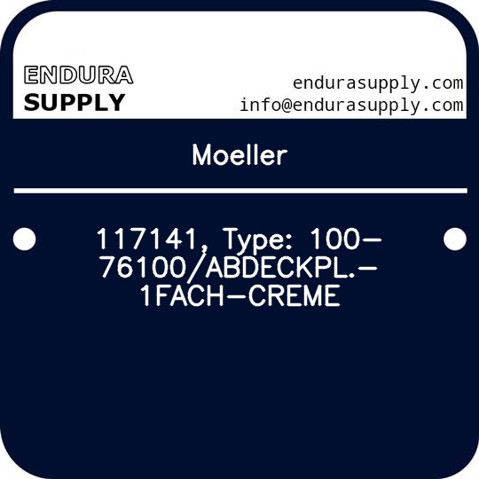 moeller-117141-type-100-76100abdeckpl-1fach-creme