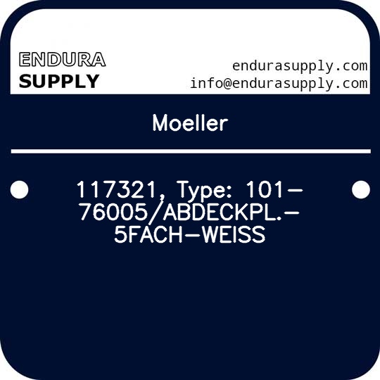 moeller-117321-type-101-76005abdeckpl-5fach-weiss