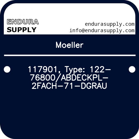 moeller-117901-type-122-76800abdeckpl-2fach-71-dgrau