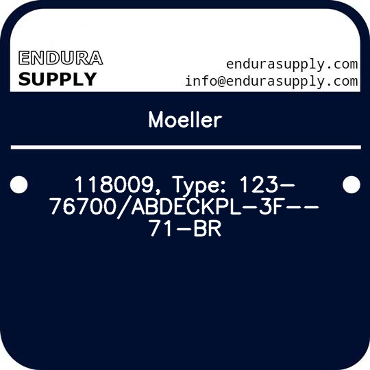 moeller-118009-type-123-76700abdeckpl-3f-71-br