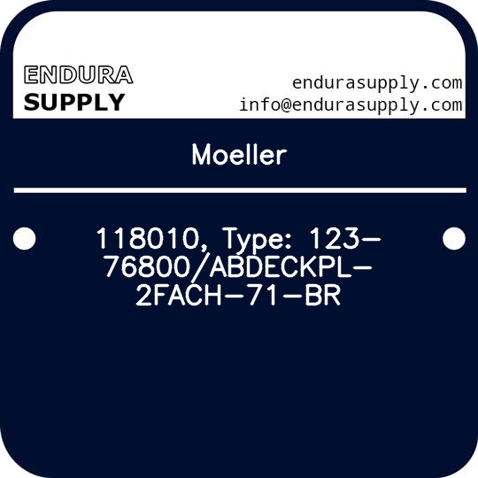 moeller-118010-type-123-76800abdeckpl-2fach-71-br