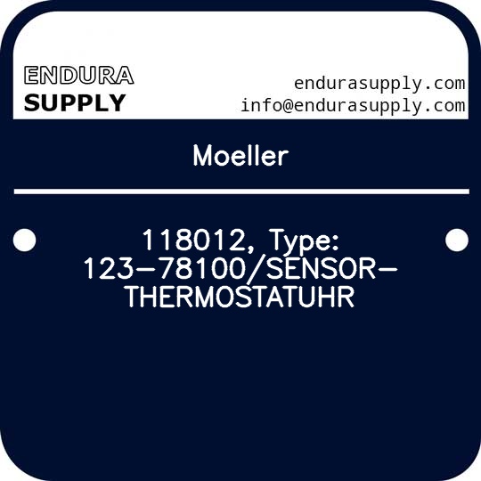 moeller-118012-type-123-78100sensor-thermostatuhr