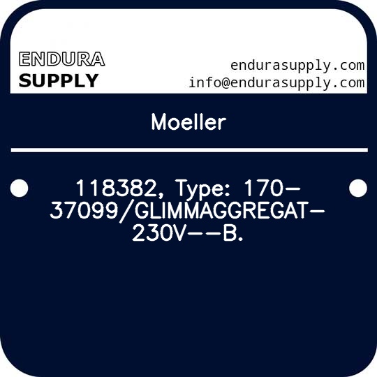 moeller-118382-type-170-37099glimmaggregat-230v-b