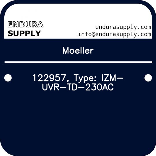 moeller-122957-type-izm-uvr-td-230ac