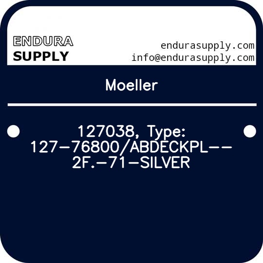 moeller-127038-type-127-76800abdeckpl-2f-71-silver