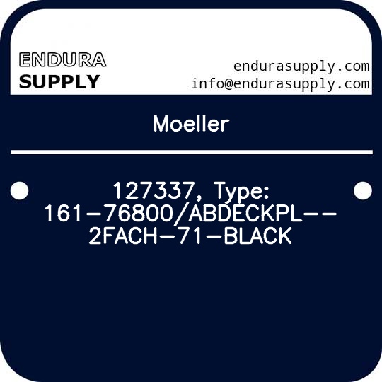 moeller-127337-type-161-76800abdeckpl-2fach-71-black