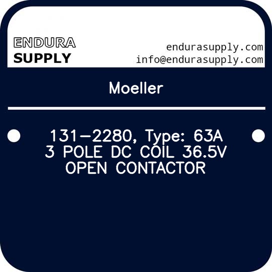 moeller-131-2280-type-63a-3-pole-dc-coil-365v-open-contactor