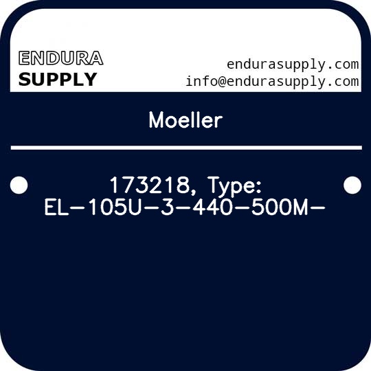 moeller-173218-type-el-105u-3-440-500m
