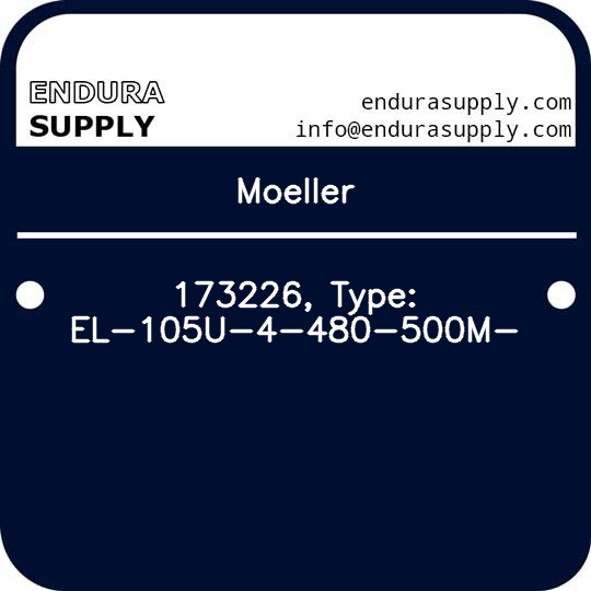 moeller-173226-type-el-105u-4-480-500m