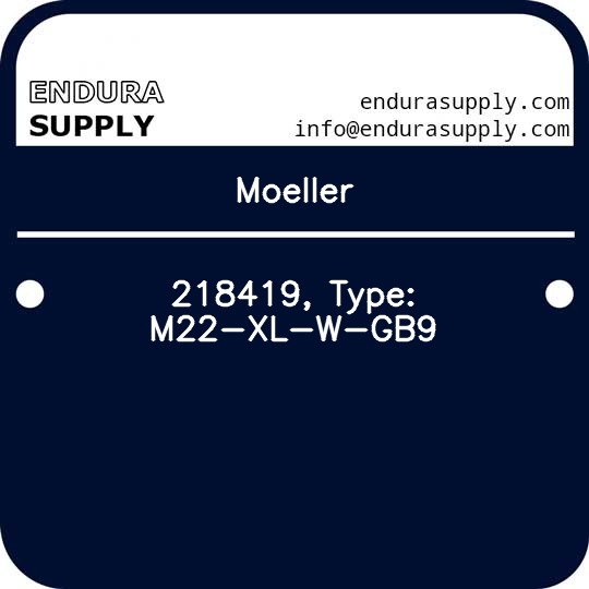 moeller-218419-type-m22-xl-w-gb9
