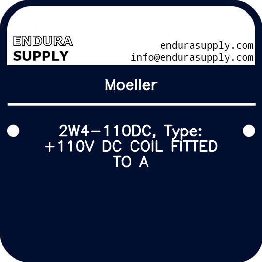 moeller-2w4-110dc-type-110v-dc-coil-fitted-to-a