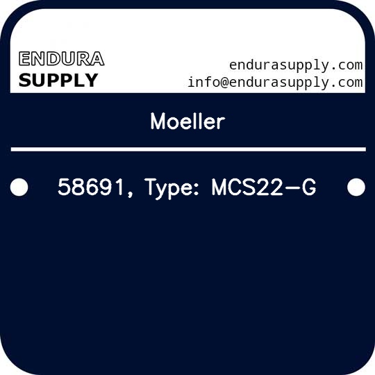moeller-58691-type-mcs22-g