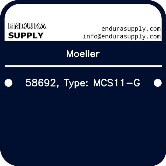 moeller-58692-type-mcs11-g