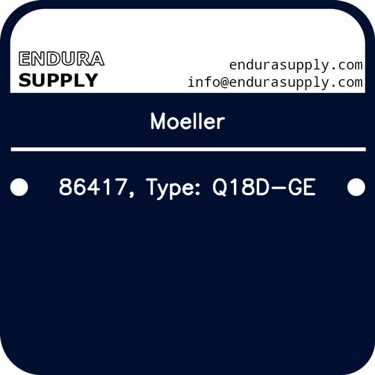 moeller-86417-type-q18d-ge