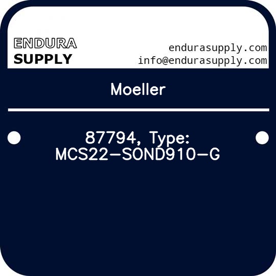 moeller-87794-type-mcs22-sond910-g