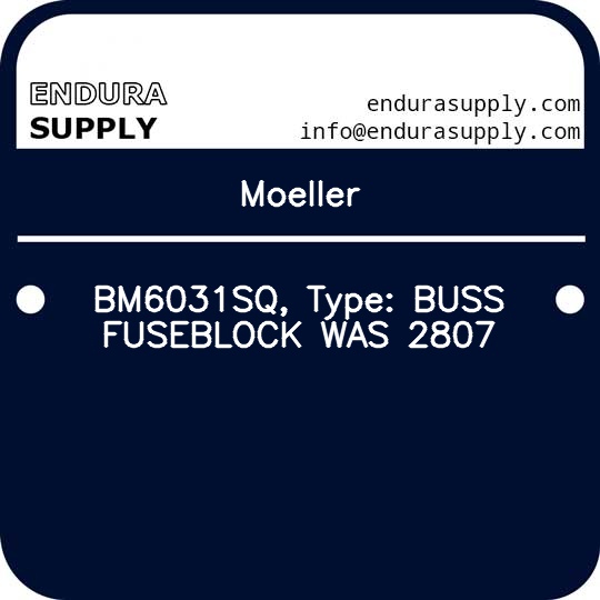 moeller-bm6031sq-type-buss-fuseblock-was-2807