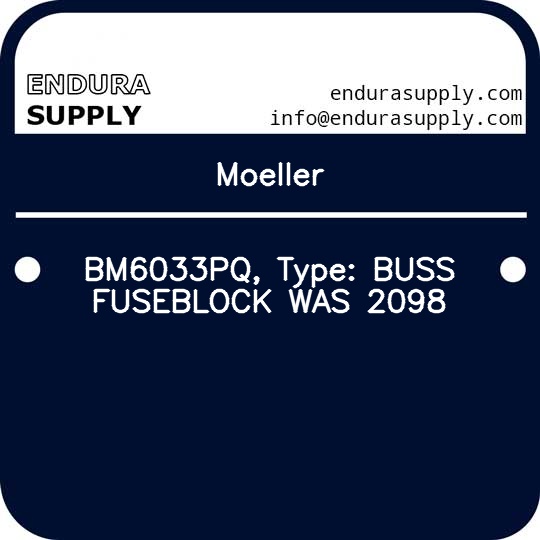 moeller-bm6033pq-type-buss-fuseblock-was-2098