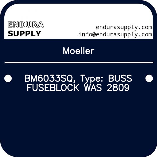 moeller-bm6033sq-type-buss-fuseblock-was-2809