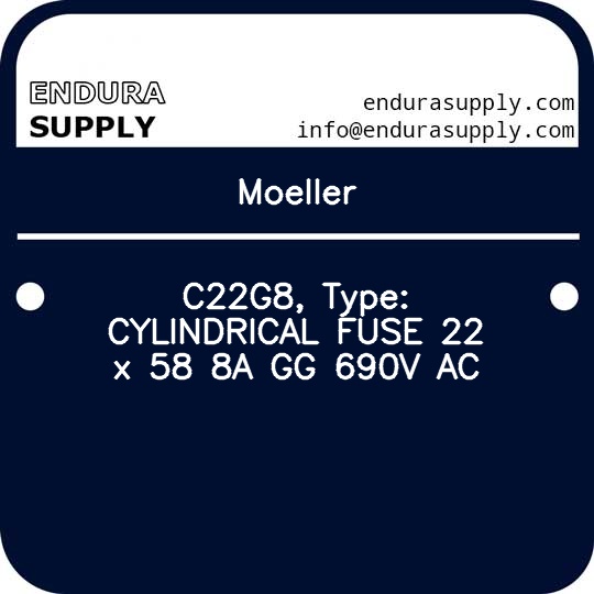 moeller-c22g8-type-cylindrical-fuse-22-x-58-8a-gg-690v-ac