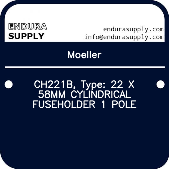 moeller-ch221b-type-22-x-58mm-cylindrical-fuseholder-1-pole