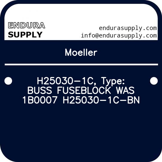 moeller-h25030-1c-type-buss-fuseblock-was-1b0007-h25030-1c-bn