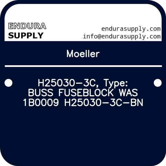 moeller-h25030-3c-type-buss-fuseblock-was-1b0009-h25030-3c-bn