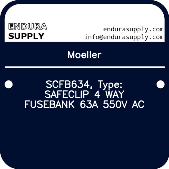 moeller-scfb634-type-safeclip-4-way-fusebank-63a-550v-ac