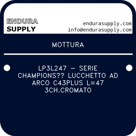 mottura-lp3l247-serie-champions-lucchetto-ad-arco-c43plus-l47-3chcromato