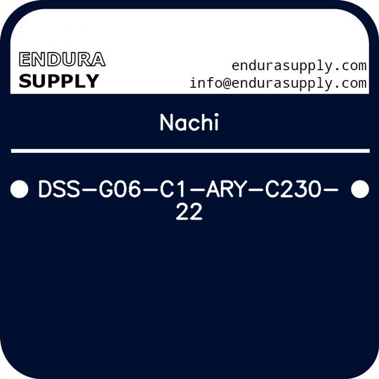 nachi-dss-g06-c1-ary-c230-22