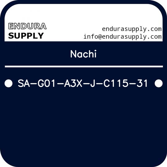 nachi-sa-g01-a3x-j-c115-31