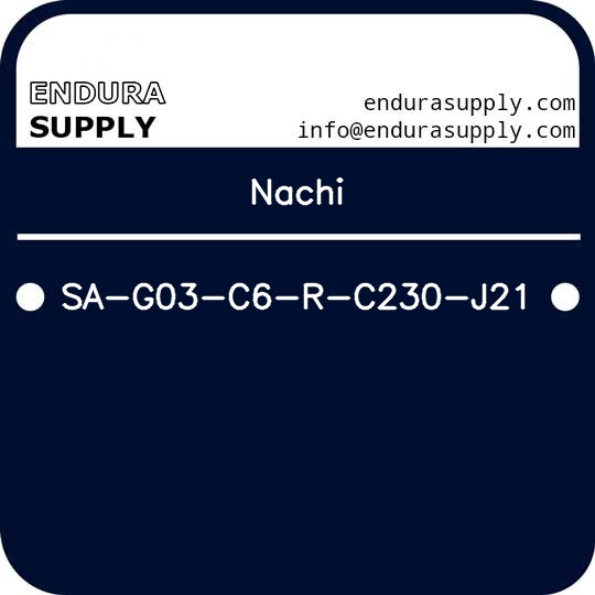 nachi-sa-g03-c6-r-c230-j21