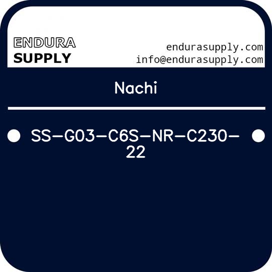 nachi-ss-g03-c6s-nr-c230-22