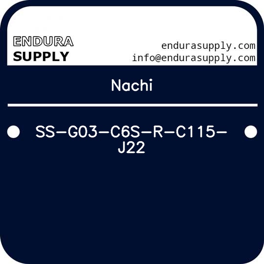 nachi-ss-g03-c6s-r-c115-j22