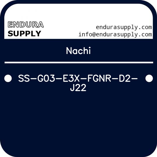 nachi-ss-g03-e3x-fgnr-d2-j22