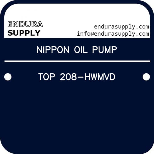nippon-oil-pump-top-208-hwmvd