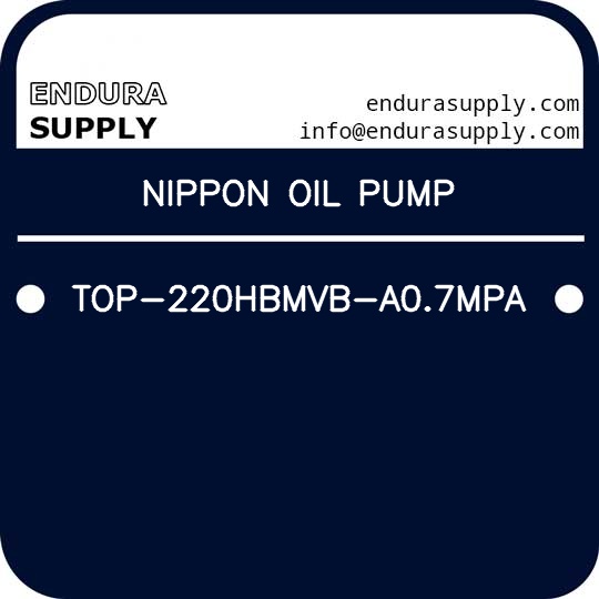 nippon-oil-pump-top-220hbmvb-a07mpa