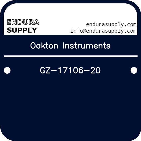 oakton-instruments-gz-17106-20