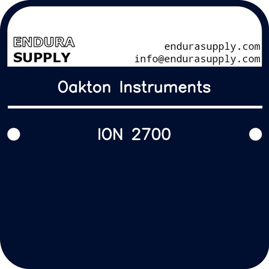 oakton-instruments-ion-2700